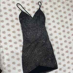 Sparkling Black Mini Dress